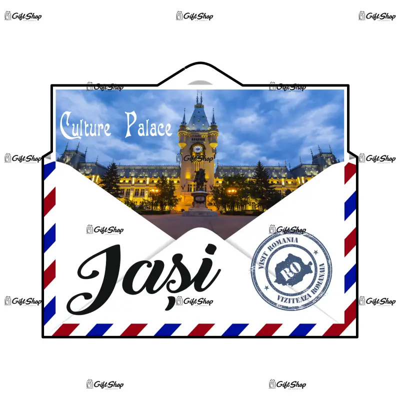 Iasi romania, plic, magnet frigider mgs100